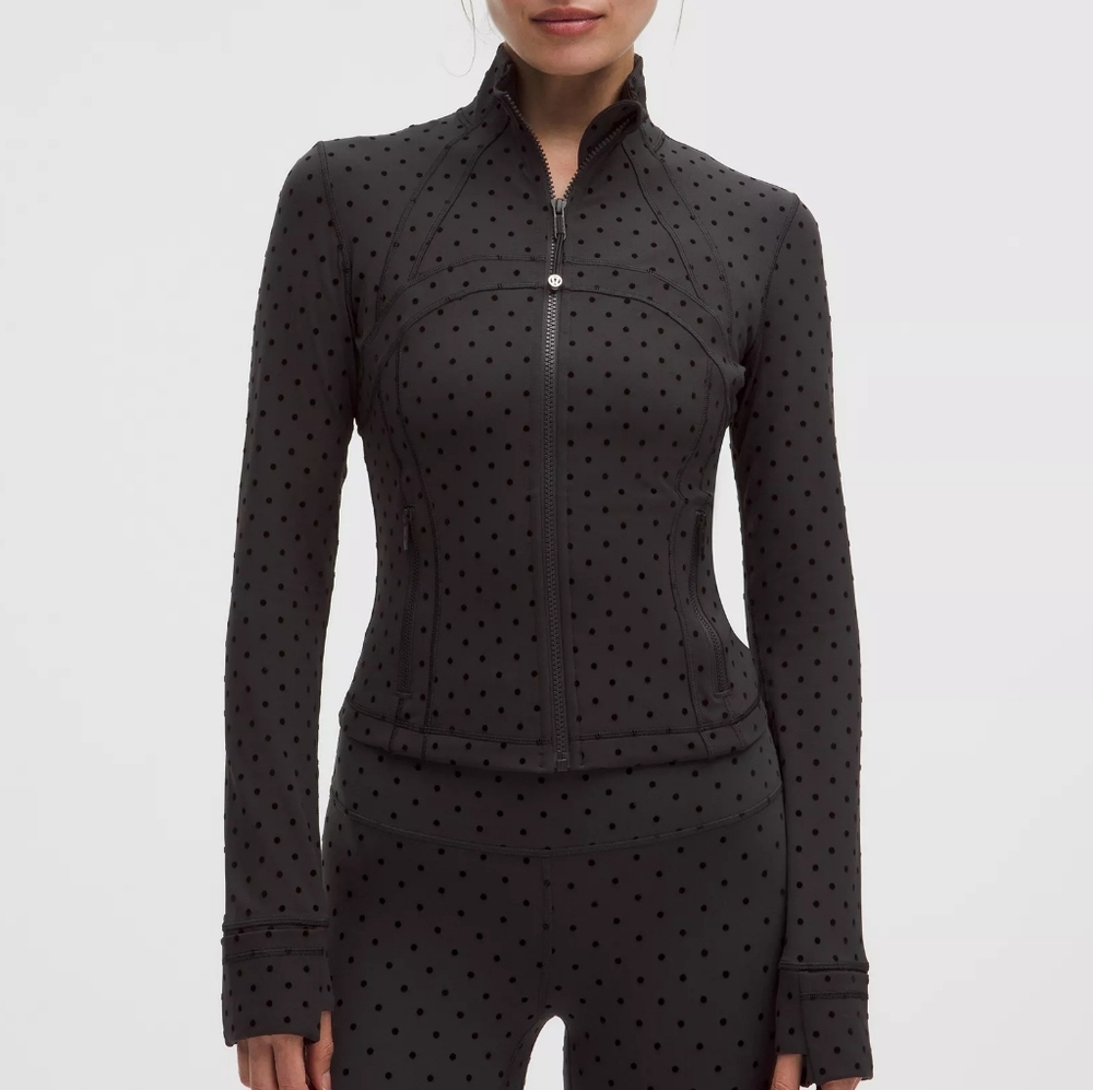 NWT Lululemon CROPPED Define Jacket POLKA Flock Size 4 XS Polka Dot
